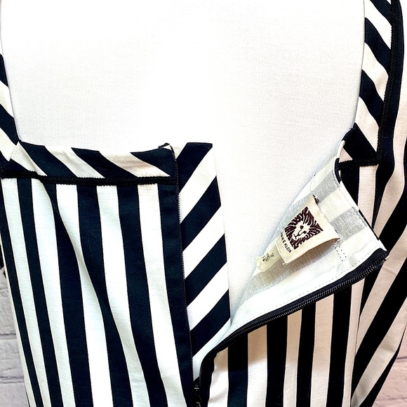 Anne Klein Striped Fit & Flare Dress - Picture 10 of 13